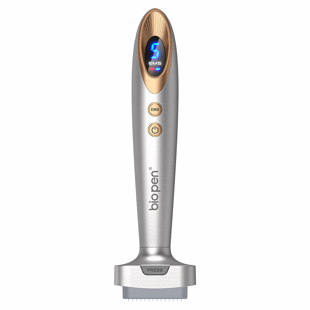 Bio Pen Bio 6 microneedling-pero s EMS a LED displejom – pokročilý nástroj na omladenie pokožky, zvýšenú absorpciu a profesionálnu starostlivosť o tvár.