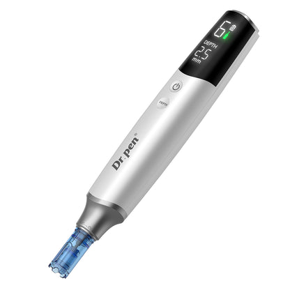 Dr. Pen M9 dermapen s digitálnym displejom, nastaviteľnou hĺbkou ihly a ihlovou kazetou pre pokročilý microneedling a zlepšenie pleti.